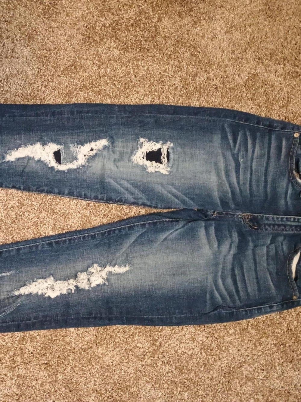 Rock & Republic Women's Distressed Blue Skinny Jeans